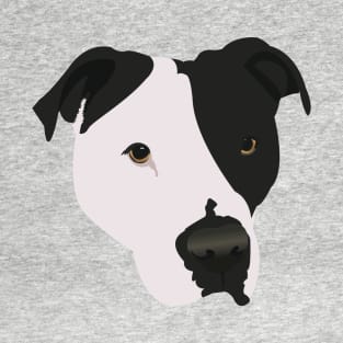 Black and White Pit Bull T-Shirt